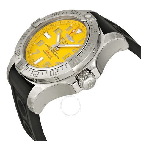 Breitling Avenger Seawolf Automatic Chronometer Yellow Dial 